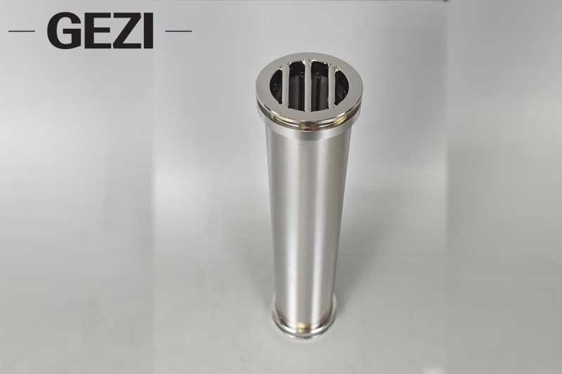 وظائف خرطوشة فلتر الشاشة ذات الأسلاك الإسفينية المصنوعة من الفولاذ المقاوم للصدأ